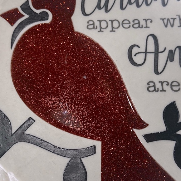 Spoontiques Glitter Cardinal Stepping Stone~NEW! - Picture 4 of 7